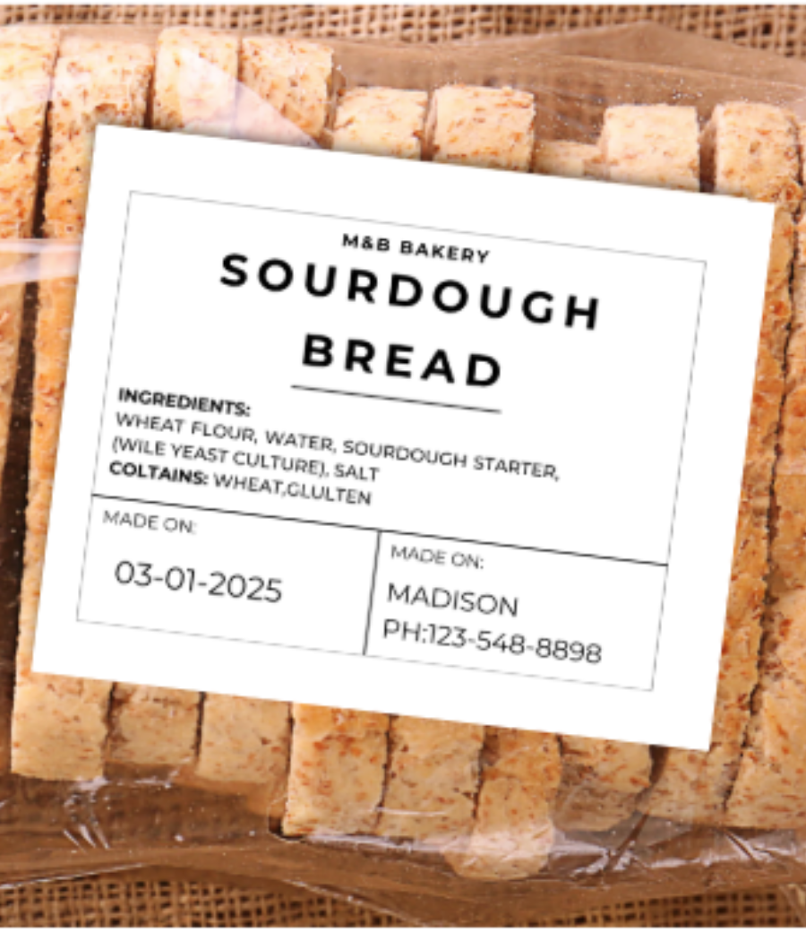 Square label