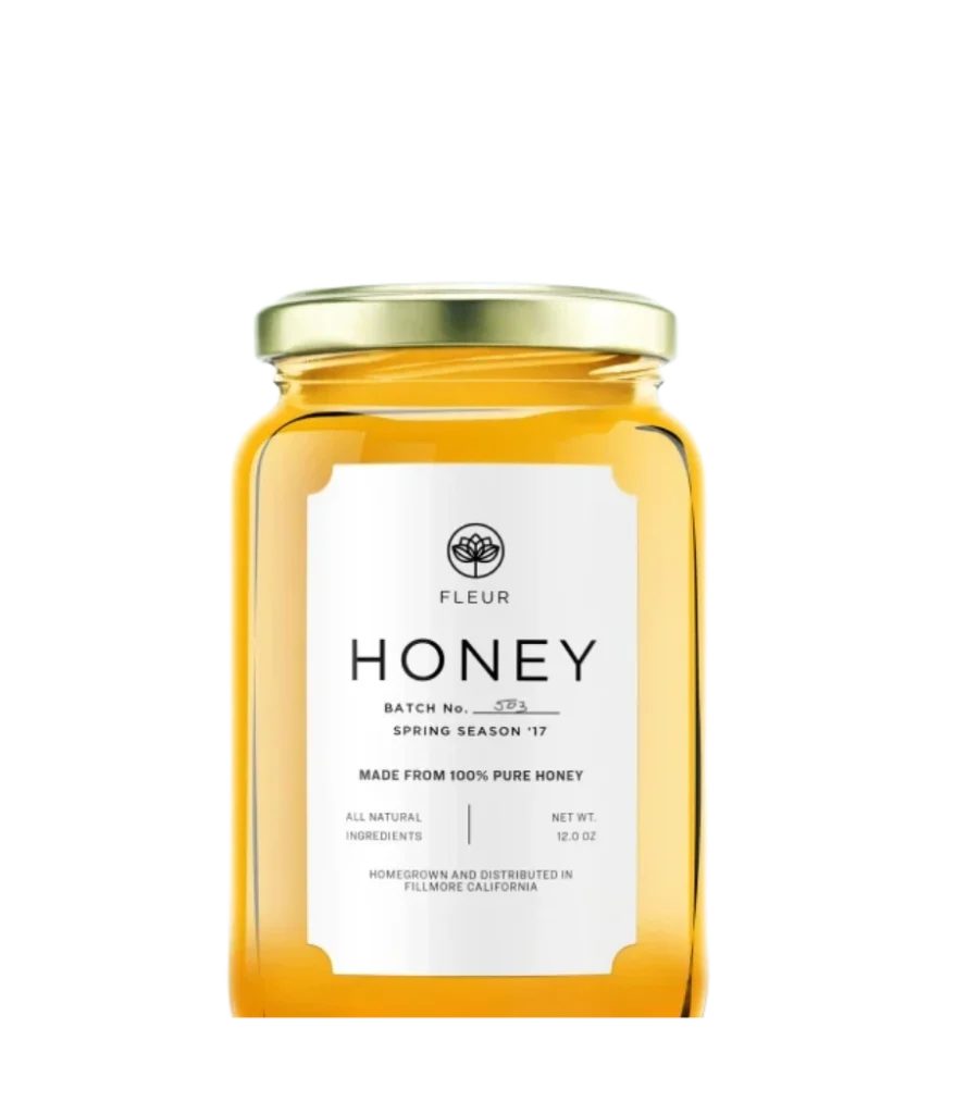 Honey jar label