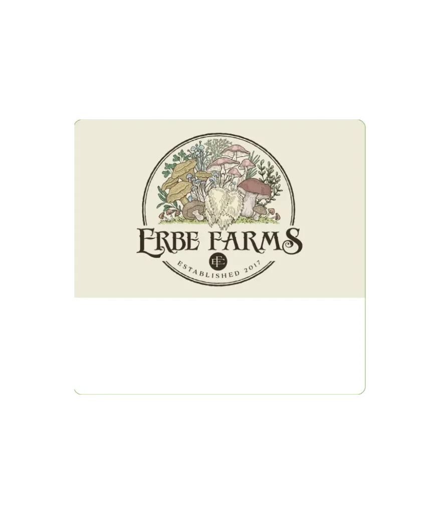Preprinted erbe farms label