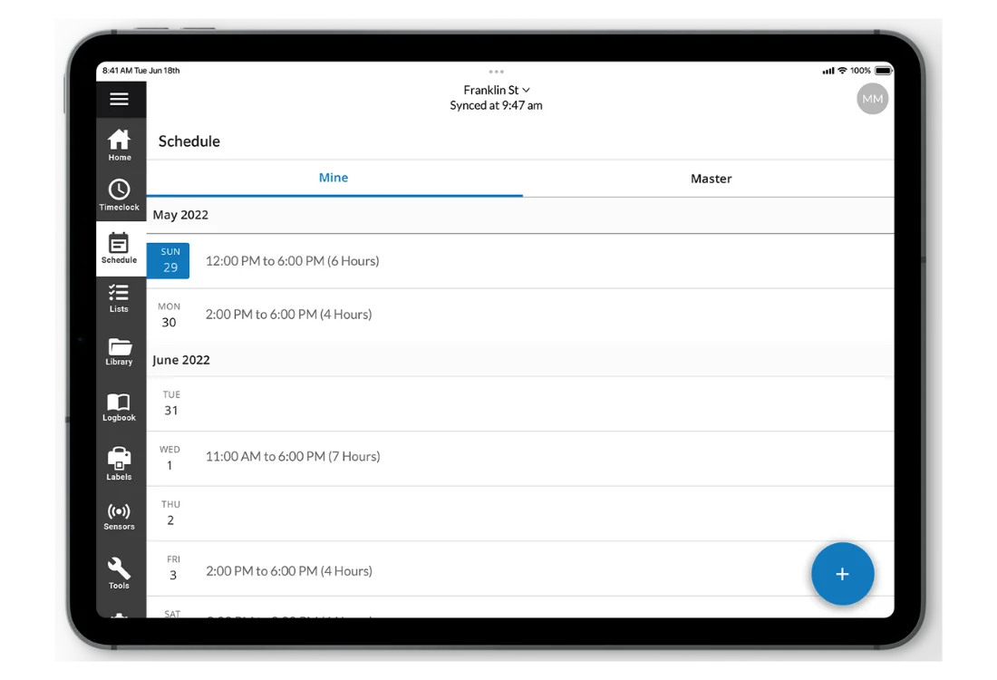 Jolt employee schedule app