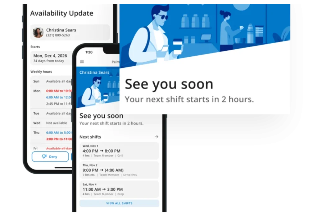 Shift reminders
