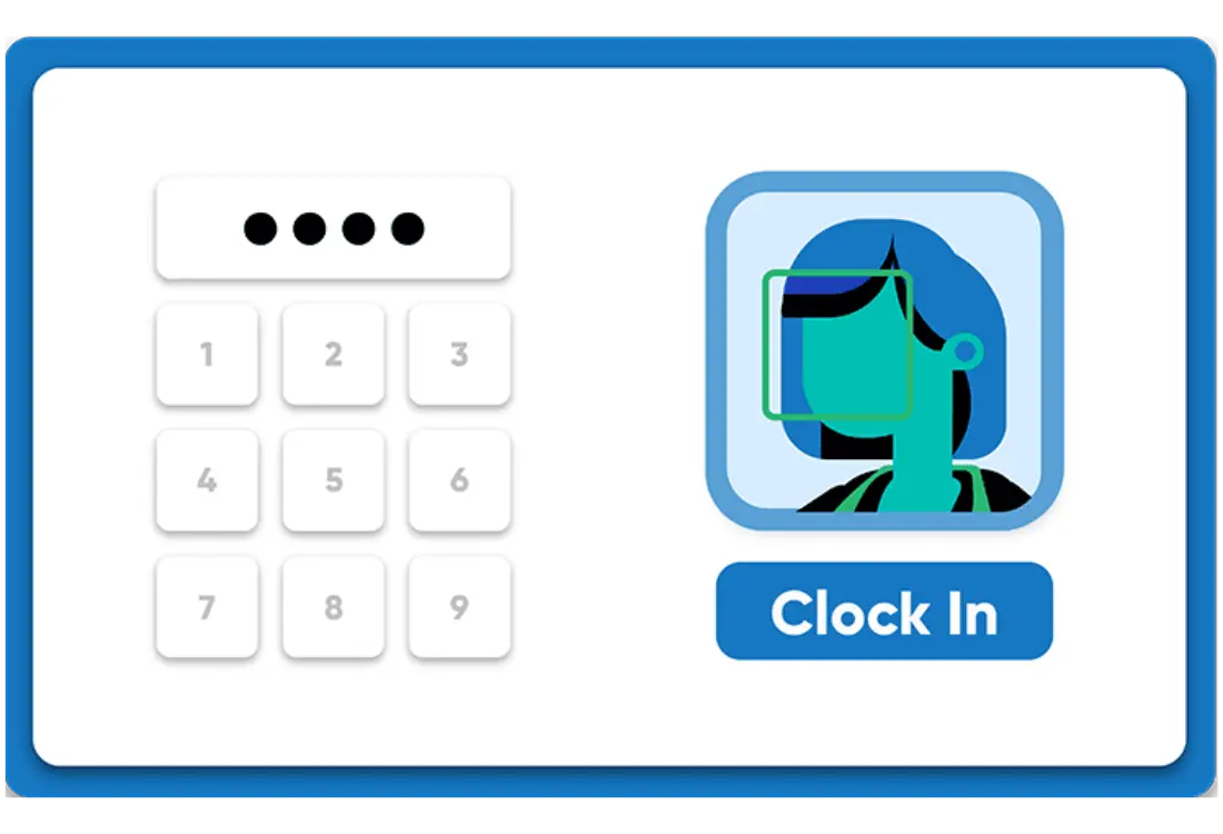 Time clock graphic